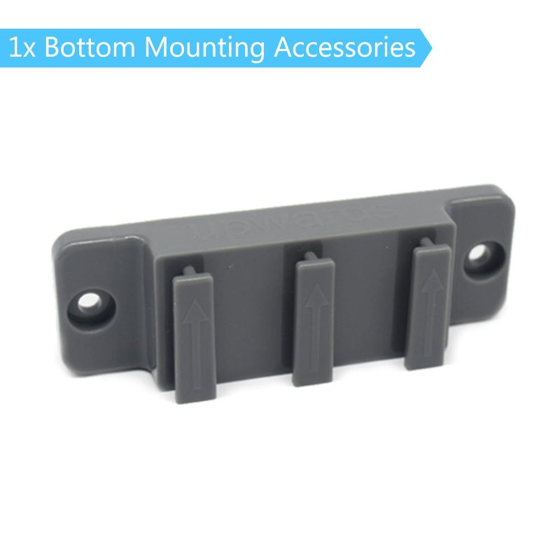 KISKIZ Retractable Baby Gates Replacement Parts Kit (Grey) Extra Wide Baby Gate Full Set Wall Mounting Accessories with Brackets Anchors and Screws Retractable Dog Gate Accessories - Image 4